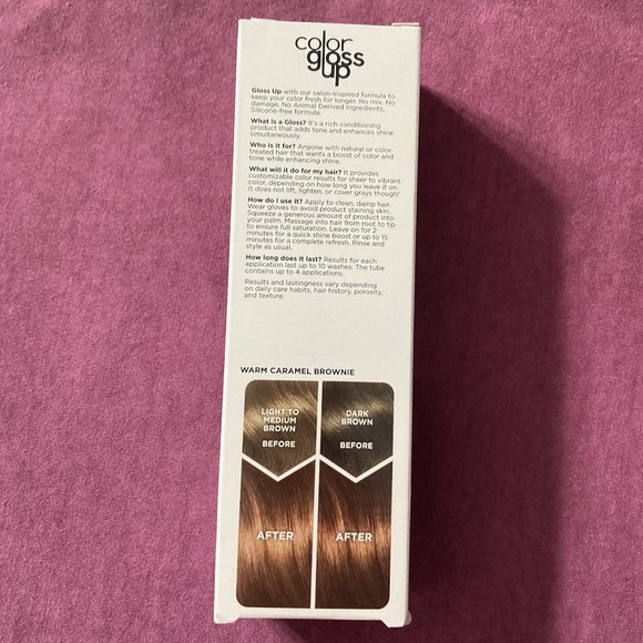 2 NEW Bxs Clairol Color Gloss Up Semi Permanent Hair Color, Warm Caramel Brownie - Picture 4 of 5